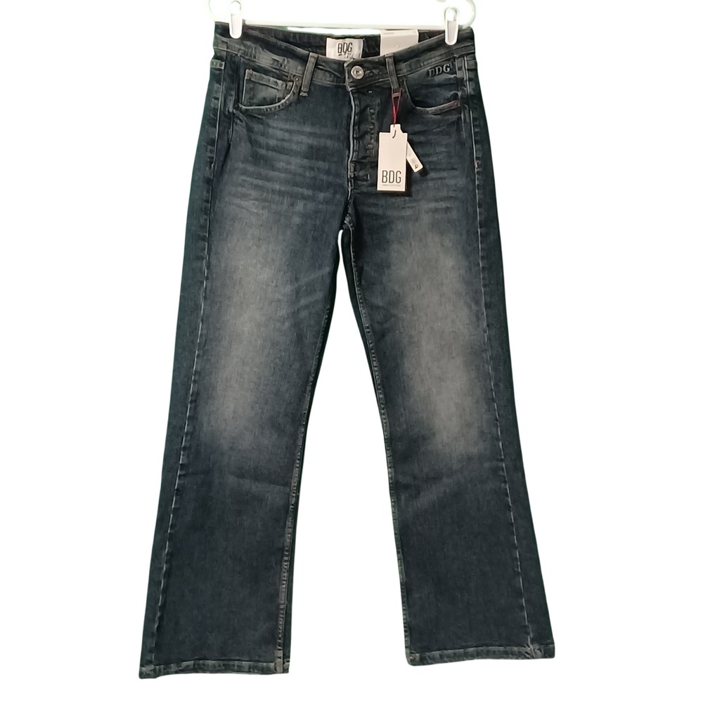 BDG Urban Outfitters Teo Relaxed Flare Jeans Low Rise Medium Wash 30W NWT